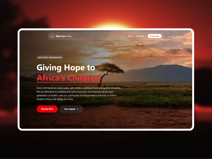 Kids care project screenshot